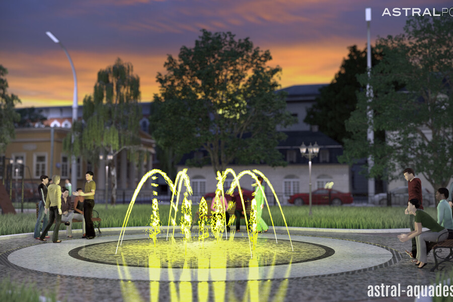 Проект пешеходного цветодинамического фонтана \"Уютный двор\" - Проекты ...