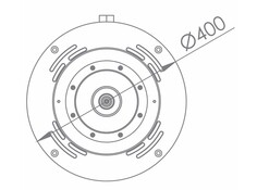 Ø400 mm, 1x Circular Flat